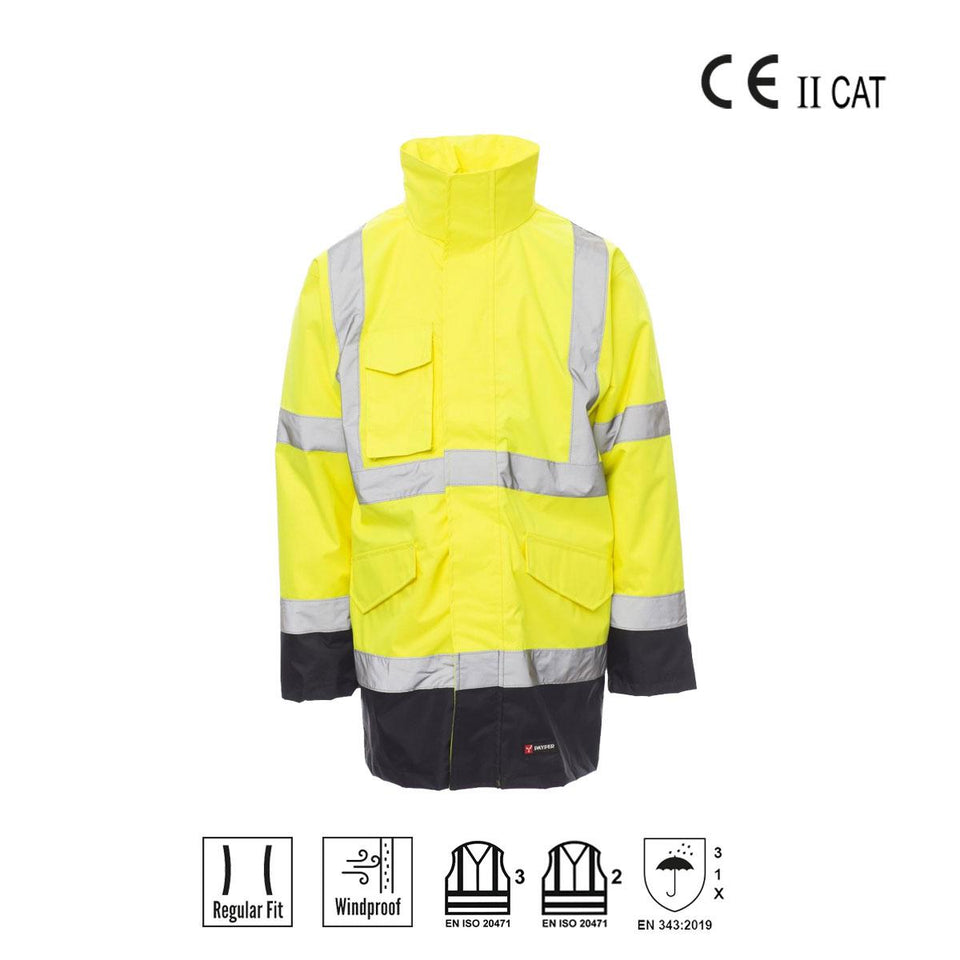 DOCKYARD PARKA TRIPLO USO ALTA VISIBILITA' PAYPER personalizzato con logo - Pubblienne