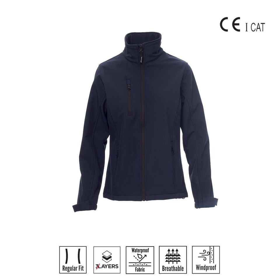 DUBLIN LADY GIACCA ERGONOMICA SOFT SHELL PAYPER personalizzato con logo - Pubblienne