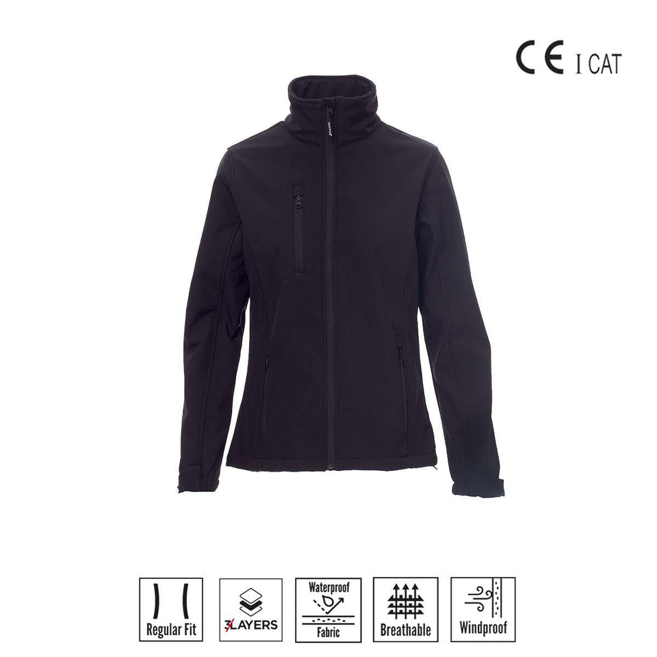 DUBLIN LADY GIACCA ERGONOMICA SOFT SHELL PAYPER personalizzato con logo - Pubblienne