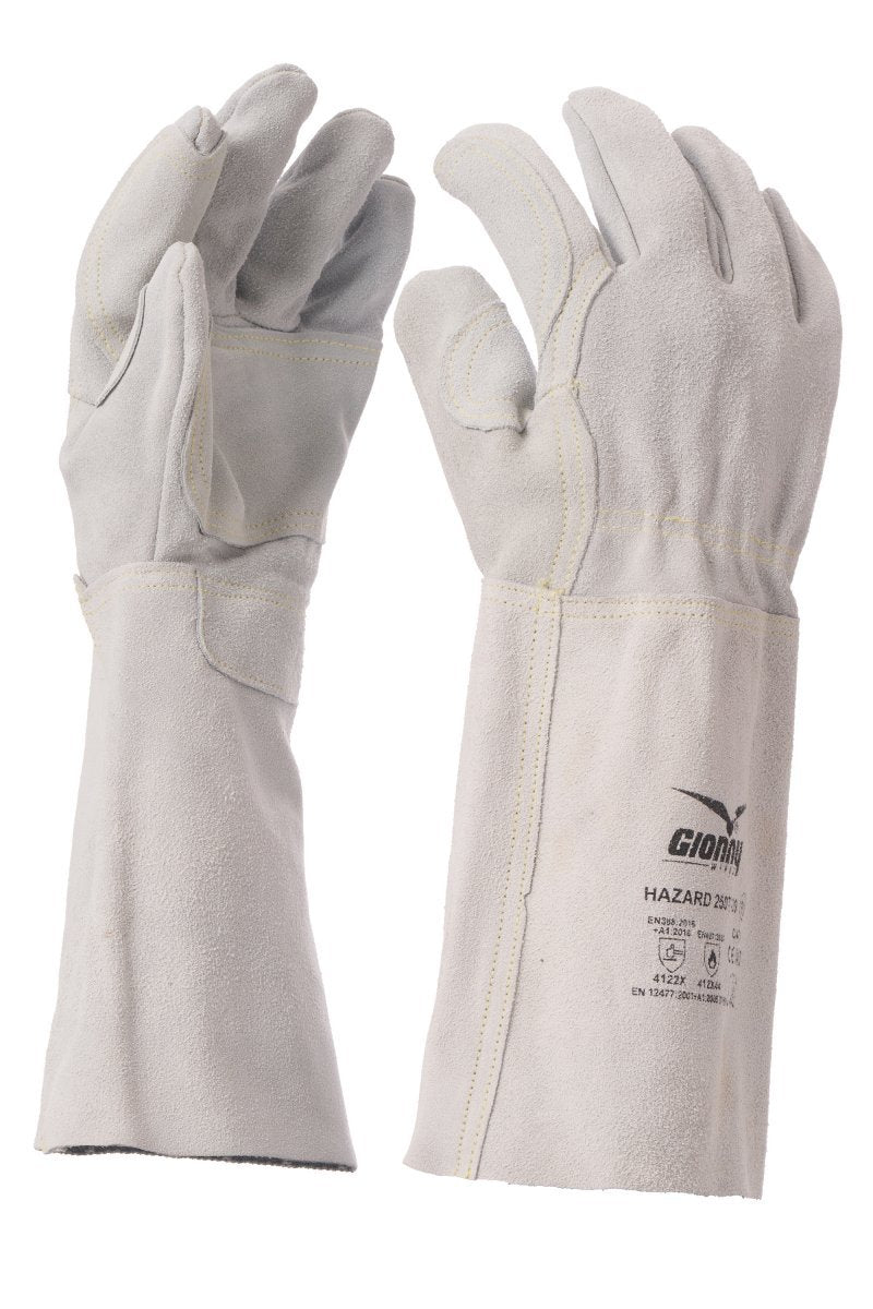 HAZARD 250T-20 GUANTO PER SALDATORI INTERAMENTE IN CROSTA BOVINA PAYPER personalizzato con logo - Pubblienne