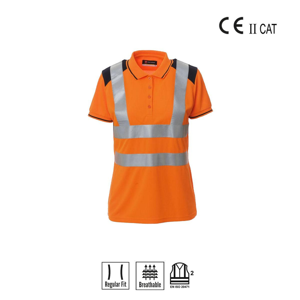 GUARD+ LADY POLO ALTA VISIBILITÀ PAYPER personalizzato con logo - Pubblienne