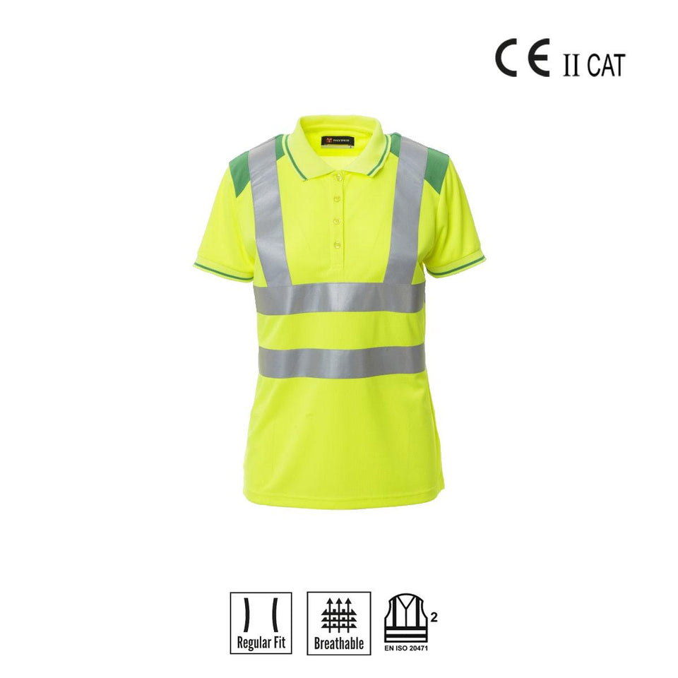 GUARD+ LADY POLO ALTA VISIBILITÀ PAYPER personalizzato con logo - Pubblienne