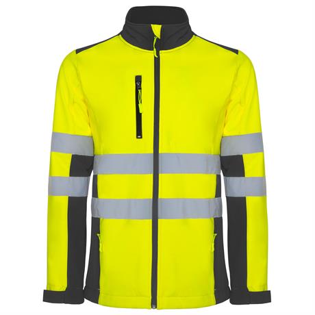 R9303 - Roly Antares Giubbino Soft Shell Uomo Alta Visibilità personalizzato con logo - Pubblienne