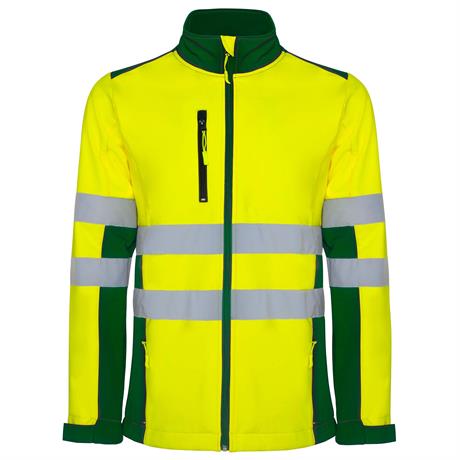 R9303 - Roly Antares Giubbino Soft Shell Uomo Alta Visibilità personalizzato con logo - Pubblienne
