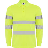 R9306 - Roly Polaris Manica Lunga Polo Uomo Alta Visibilità personalizzato con logo - Pubblienne