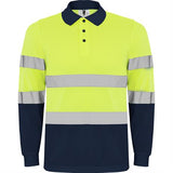 R9306 - Roly Polaris Manica Lunga Polo Uomo Alta Visibilità personalizzato con logo - Pubblienne