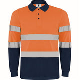 R9306 - Roly Polaris Manica Lunga Polo Uomo Alta Visibilità personalizzato con logo - Pubblienne