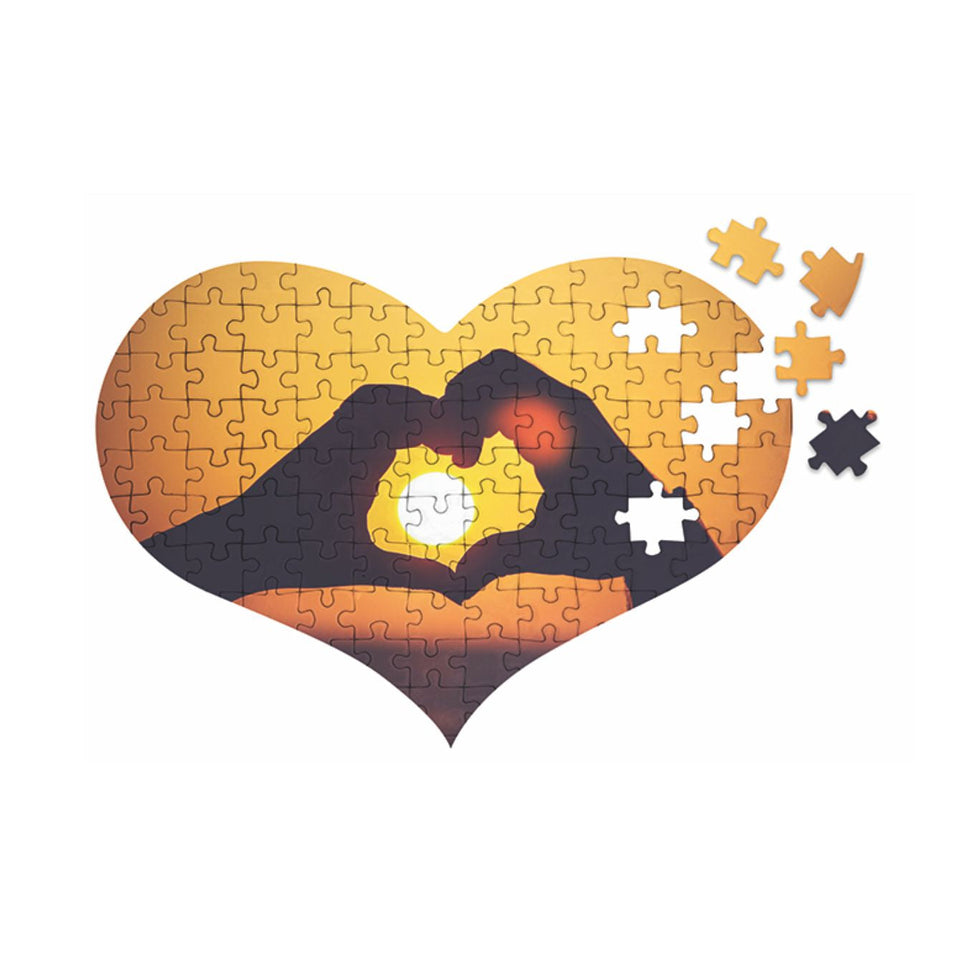 9826 - Puzzle Sublimatico Cuore A4 personalizzato con logo - Pubblienne