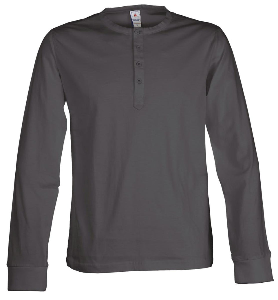 T-shirt uomo c/bottoni e manica lunga HARBOUR PAYPER personalizzato con logo - Pubblienne