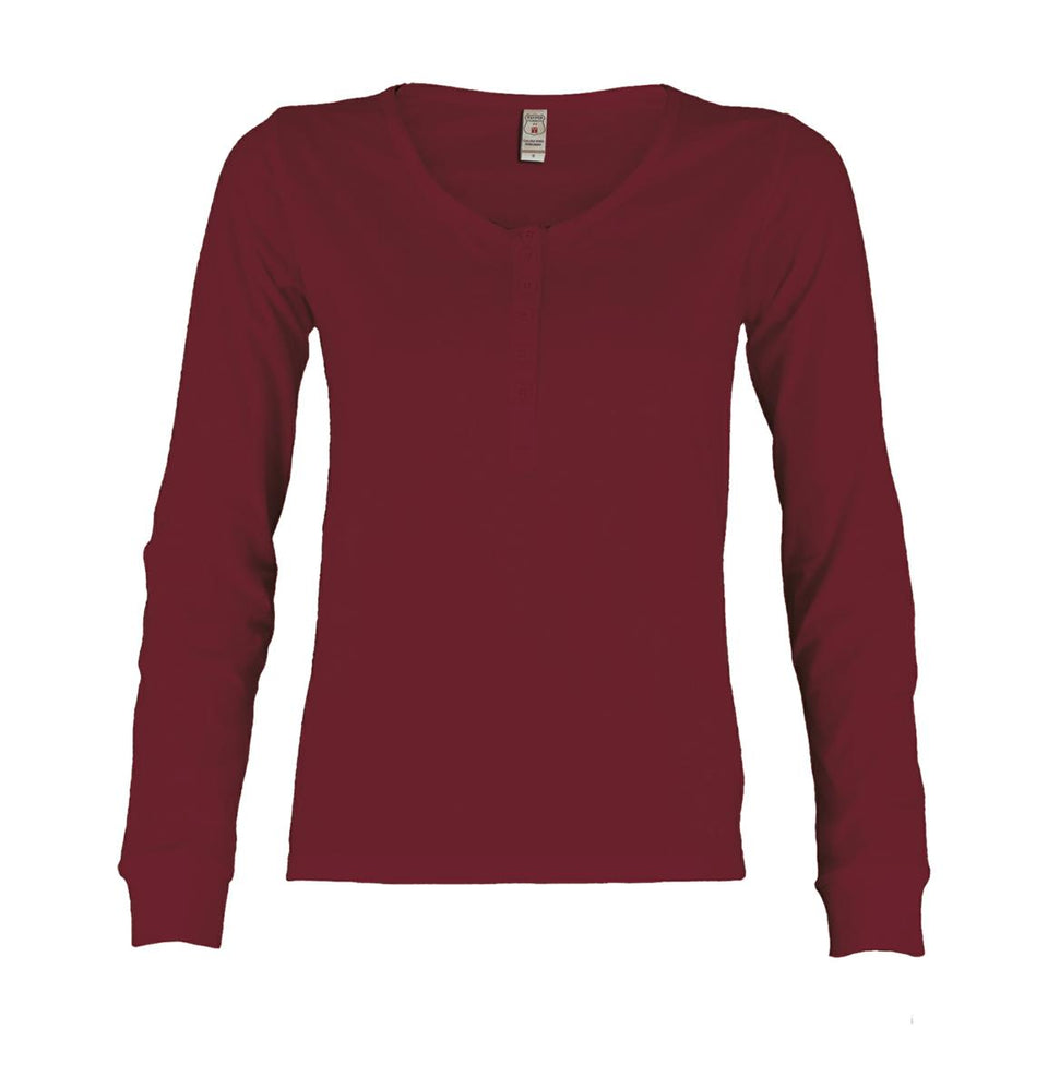 T-shirt donna manica lunga con bottoni HARBOUR LADY PAYPER personalizzato con logo - Pubblienne