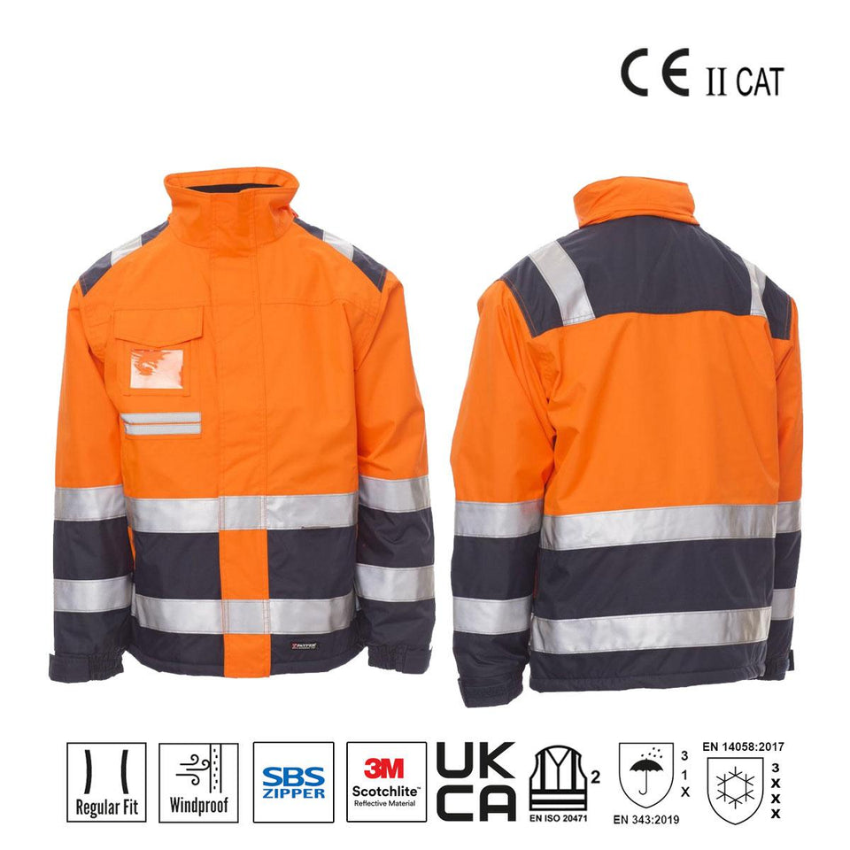 HISPEED GIACCA BICOLORE ALTA VISIBILITA' PAYPER personalizzato con logo - Pubblienne