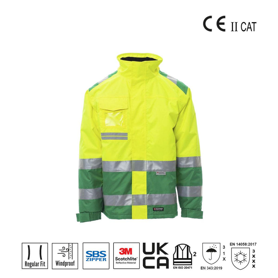 HISPEED GIACCA BICOLORE ALTA VISIBILITA' PAYPER personalizzato con logo - Pubblienne