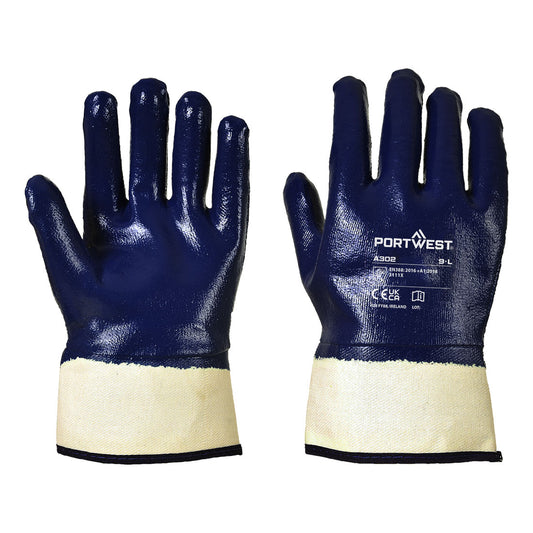 Guanto NBR completamente ricoperto con manichetta Portwest personalizzato con logo - Pubblienne