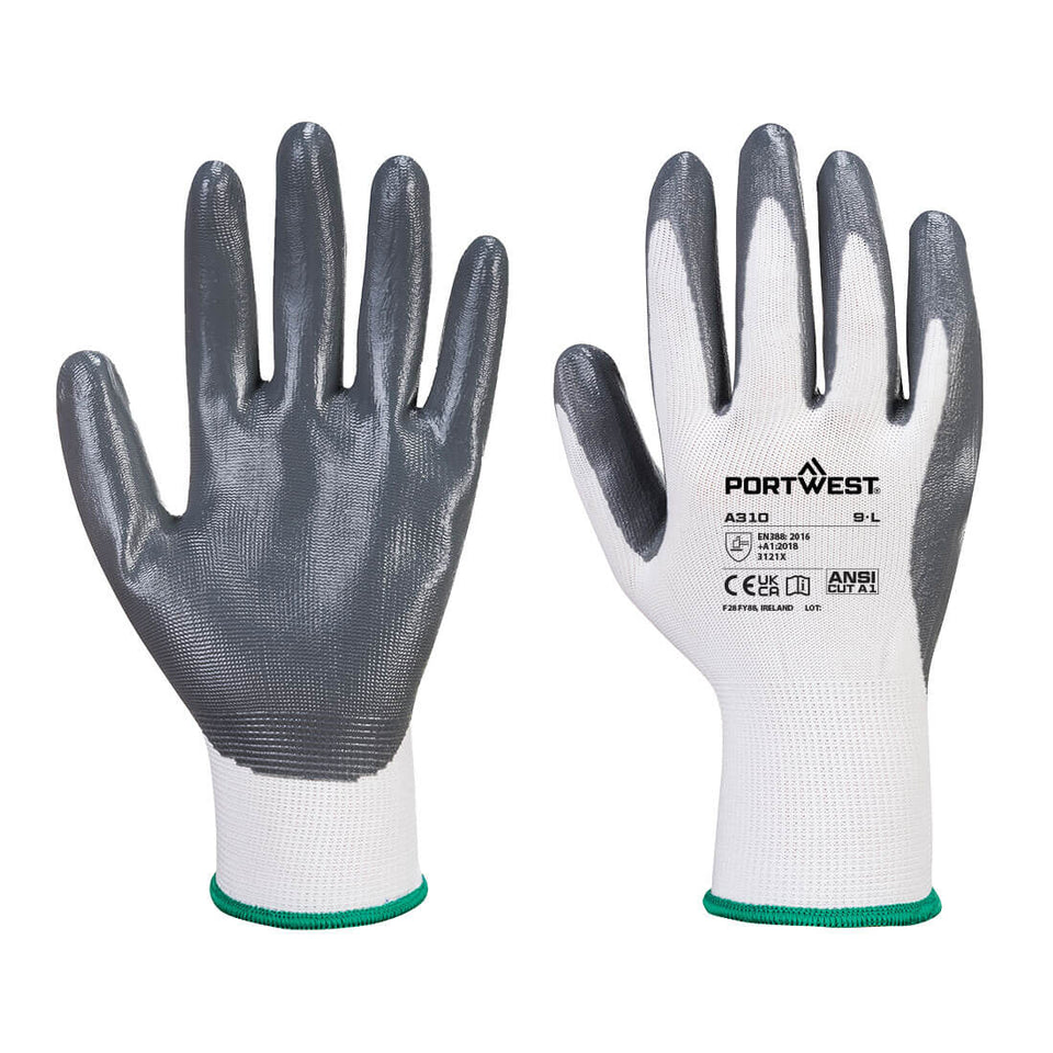 Guanti in Nitrile Flexo Grip Portwest personalizzato con logo - Pubblienne