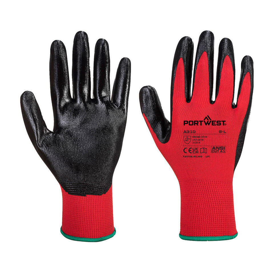 Guanti in Nitrile Flexo Grip Portwest personalizzato con logo - Pubblienne