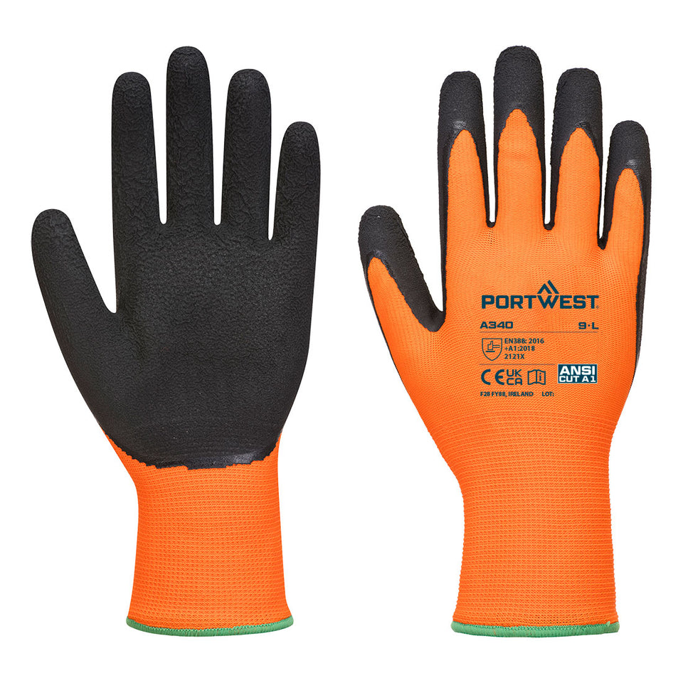Guanti Grip Hi-Vis - Lattice Portwest personalizzato con logo - Pubblienne