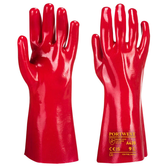 Guanti in PVC 35cm Portwest personalizzato con logo - Pubblienne