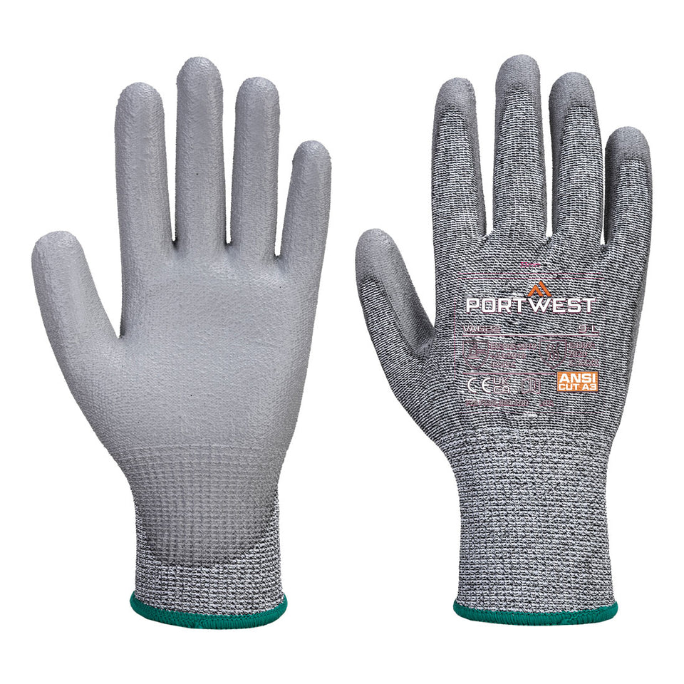 Guanto con palmo in PU taglio MR Portwest personalizzato con logo - Pubblienne