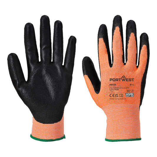 Guanto anti taglio Nitrile foam - Ambra Portwest personalizzato con logo - Pubblienne