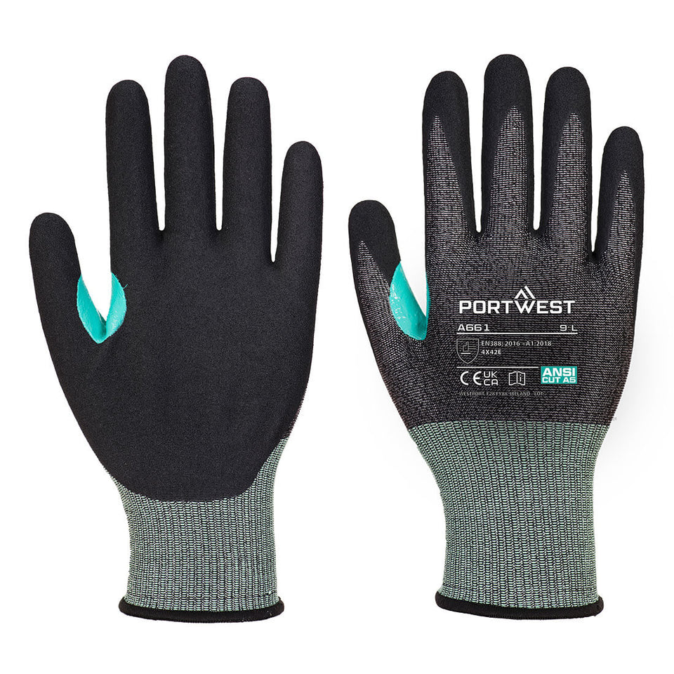 CS Cut E18 Nitrile Portwest personalizzato con logo - Pubblienne