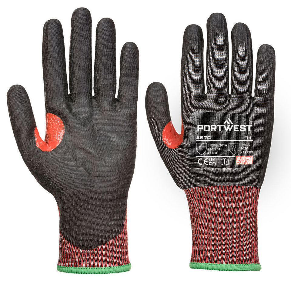 CS Cut E18 PU Portwest personalizzato con logo - Pubblienne