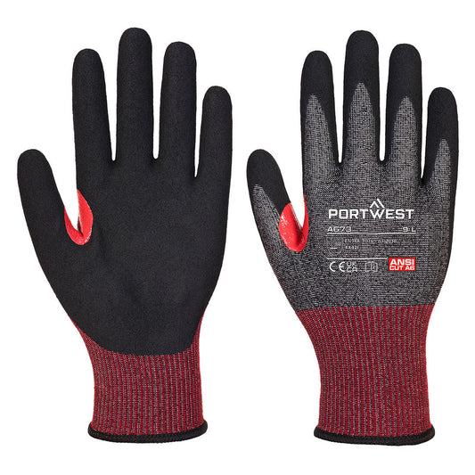 Guanto nitrile anti taglio CS F18 Portwest personalizzato con logo - Pubblienne