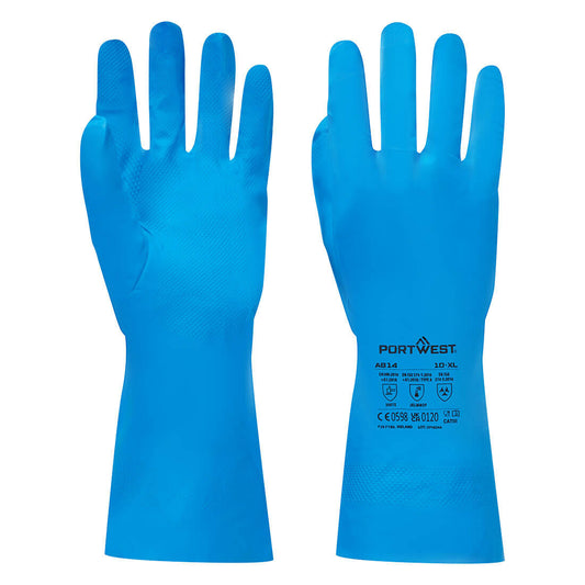 Guanto in nitrile per alimenti Portwest personalizzato con logo - Pubblienne