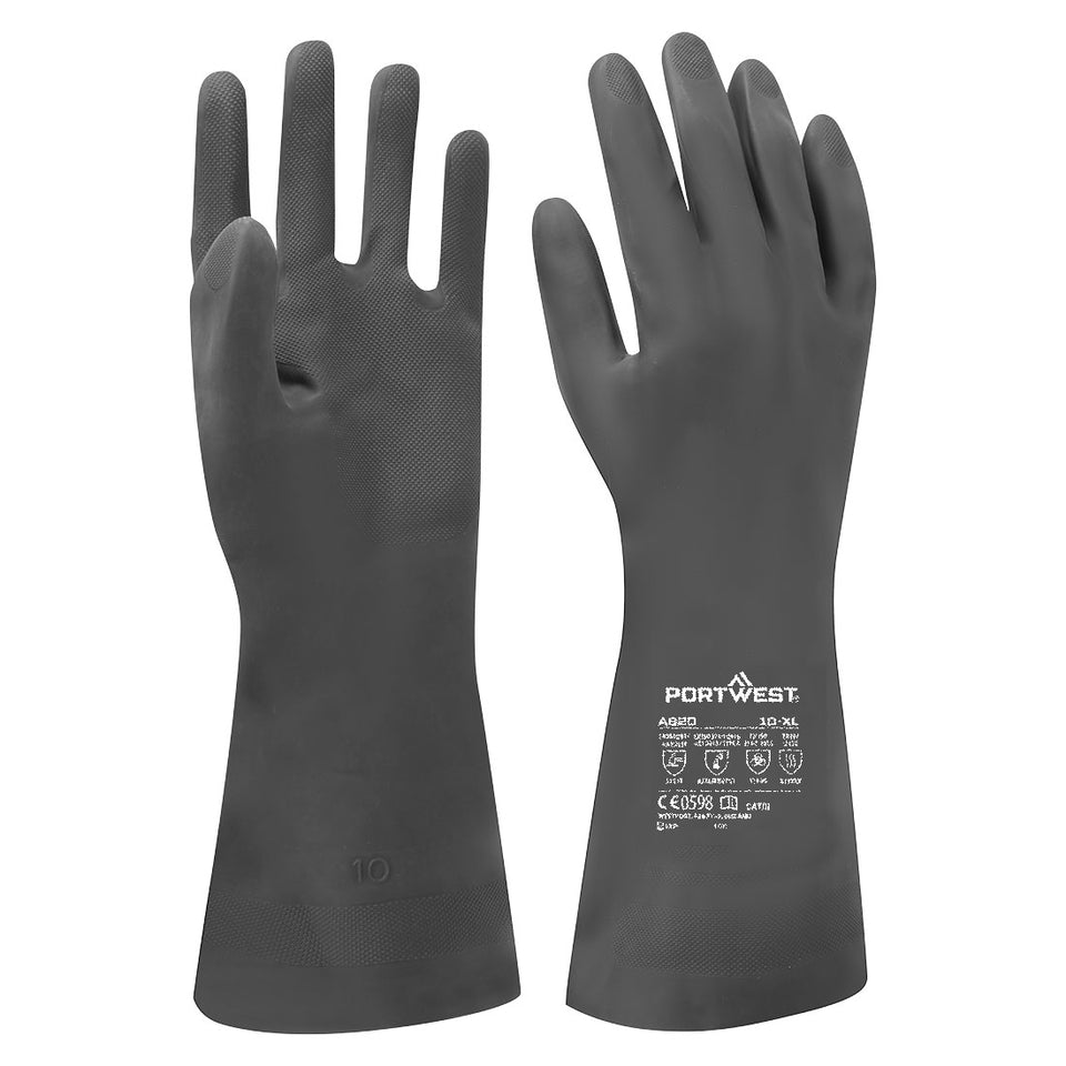 Guanto chimico neoprene Portwest personalizzato con logo - Pubblienne