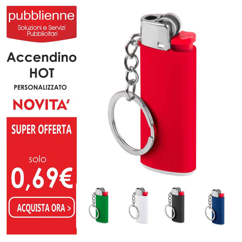 Accendino Hot personalizzato con logo - Pubblienne