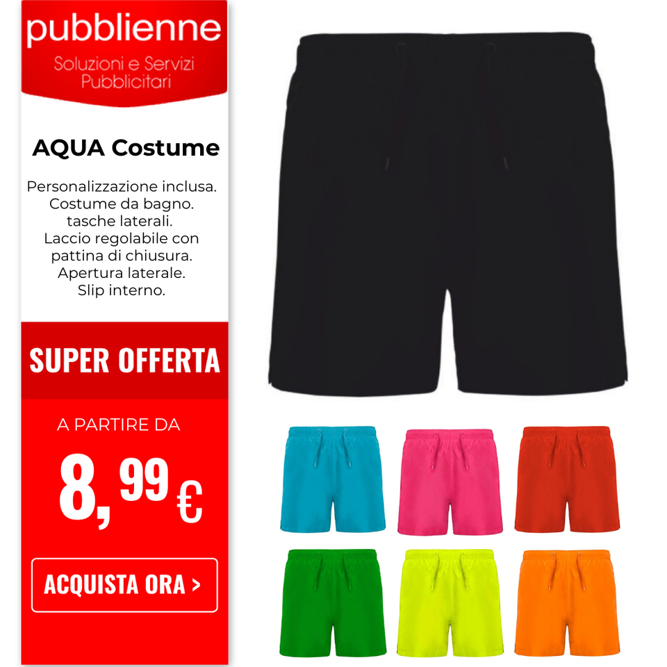 AQUA Costume personalizzato con logo - Pubblienne