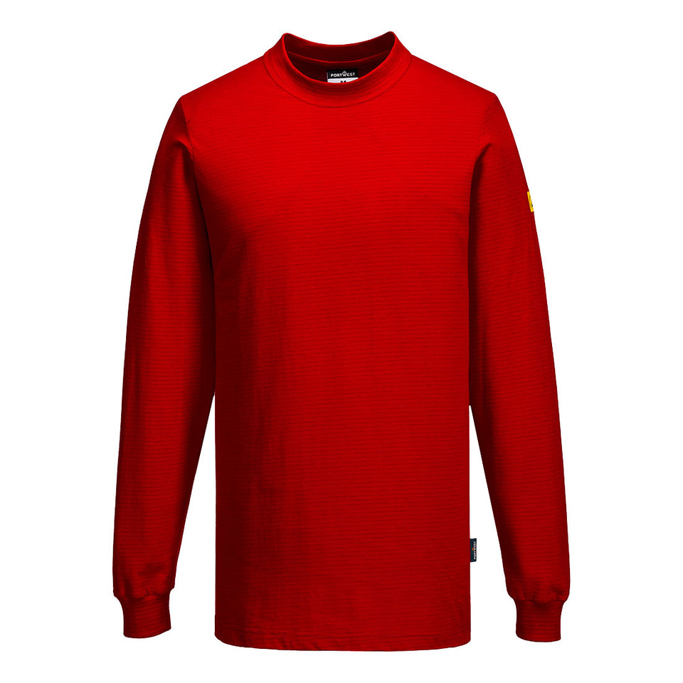 T-shirt manica lunga antistatica ESD Portwest personalizzato con logo - Pubblienne