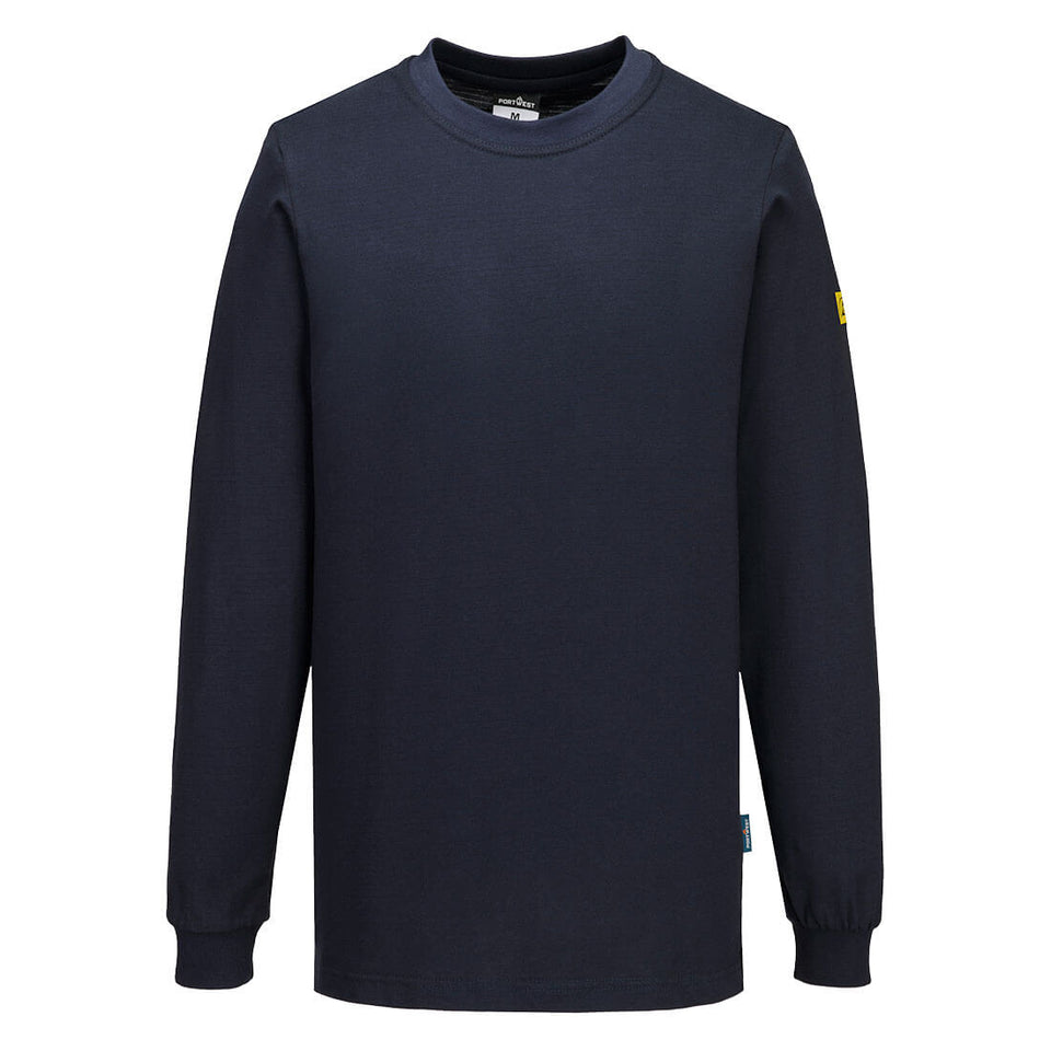 T-shirt manica lunga antistatica ESD Portwest personalizzato con logo - Pubblienne