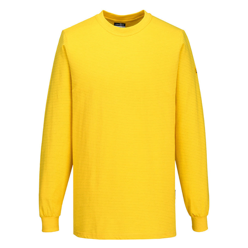 T-shirt manica lunga antistatica ESD Portwest personalizzato con logo - Pubblienne