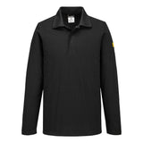Polo antistatica ESD L/S Portwest personalizzato con logo - Pubblienne