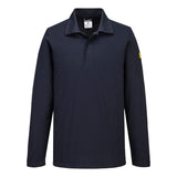 Polo antistatica ESD L/S Portwest personalizzato con logo - Pubblienne