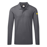 Polo antistatica ESD L/S Portwest personalizzato con logo - Pubblienne