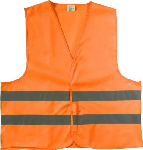 GILET D'EMERGENZA IN POLIESTERE 150D personalizzato con logo - Pubblienne
