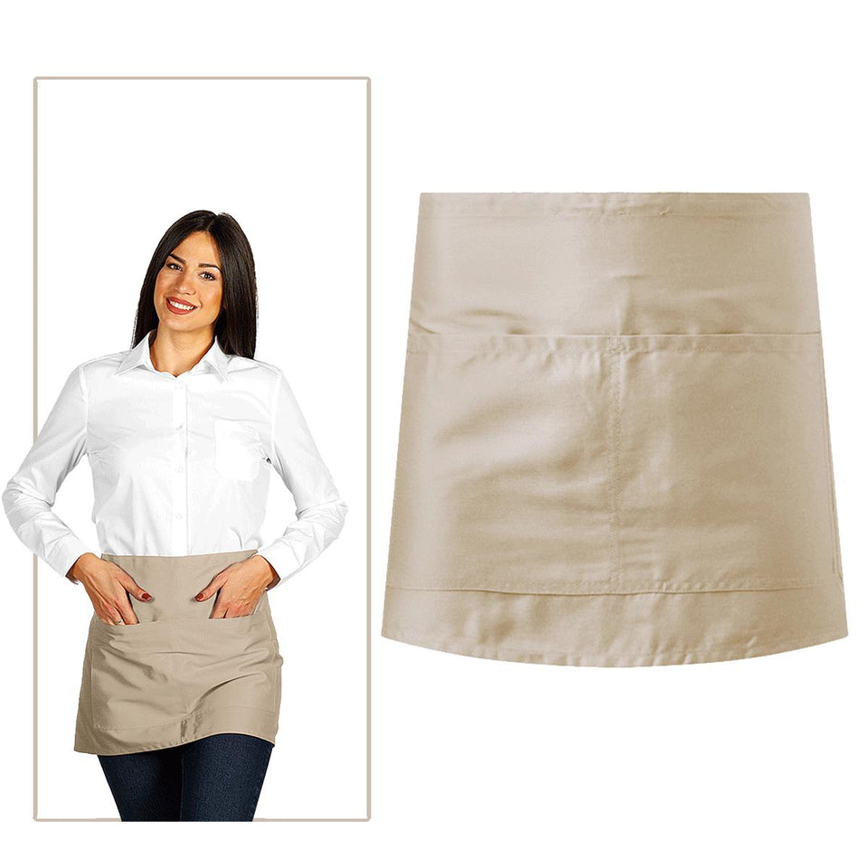Grembiule Unisex Con Due Tasche 85x41cm
