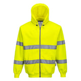 Felpa con cappuccio e zip intera Hi-Vis Portwest personalizzato con logo - Pubblienne