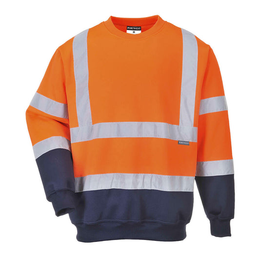 Felpa Bicolore HI-Vis Portwest personalizzato con logo - Pubblienne