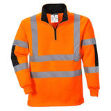 Felpa Rugby Xenon Hi-Vis Portwest personalizzato con logo - Pubblienne