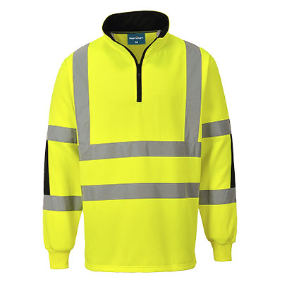 Felpa Rugby Xenon Hi-Vis Portwest personalizzato con logo - Pubblienne
