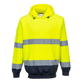 Felpa Bicolore con cappuccio Hi-Vis Portwest personalizzato con logo - Pubblienne
