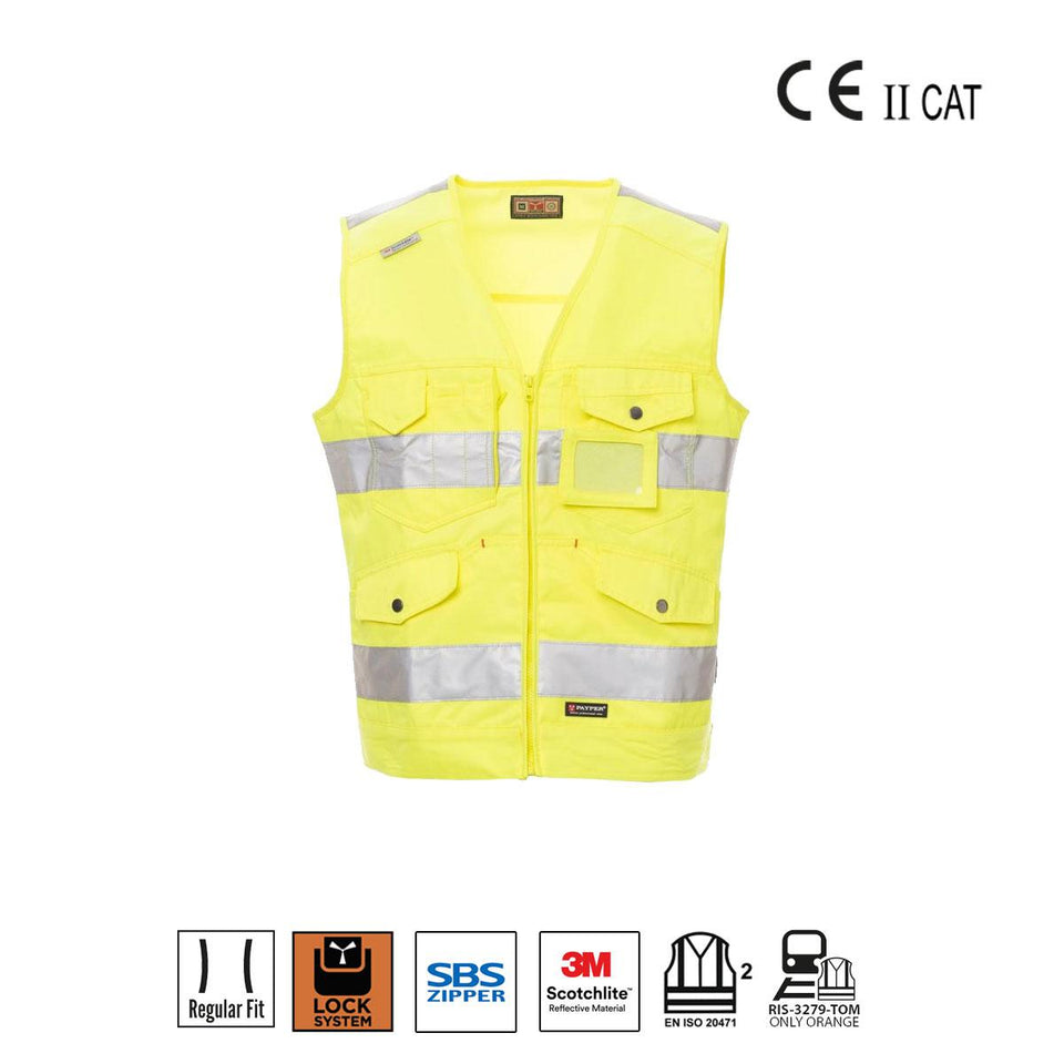 MASTER GILET ALTA VISIBILITA' PAYPER personalizzato con logo - Pubblienne
