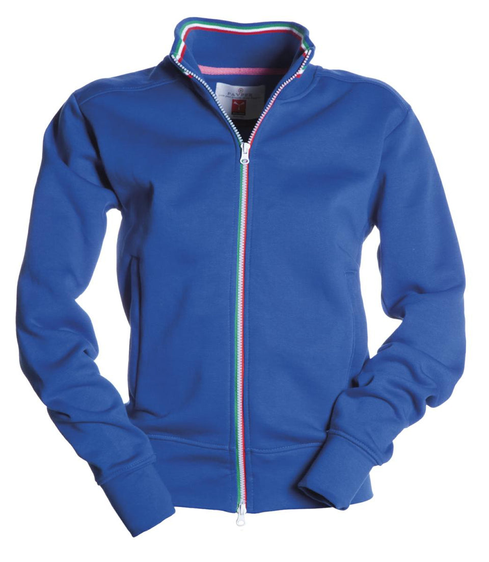 NAZIONALE LADY FELPA DONNA FULL ZIP PAYPER personalizzato con logo - Pubblienne