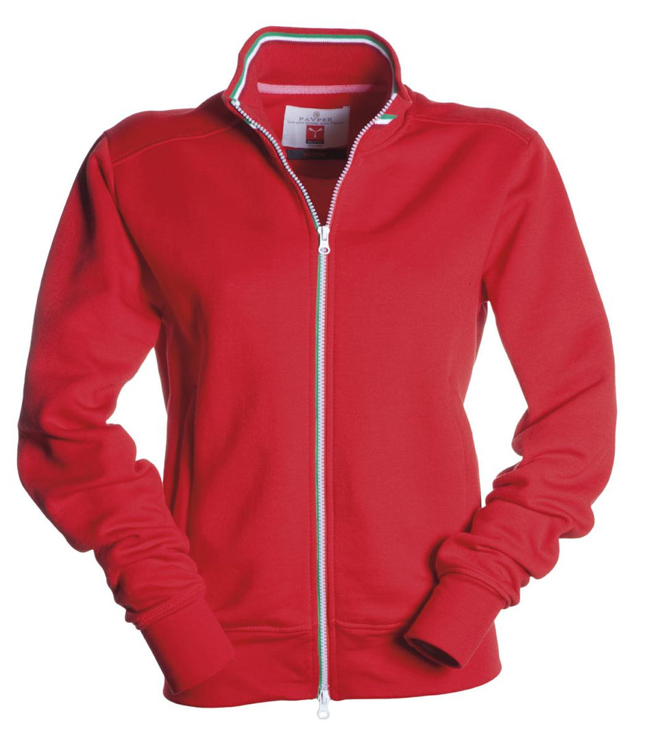 NAZIONALE LADY FELPA DONNA FULL ZIP PAYPER personalizzato con logo - Pubblienne