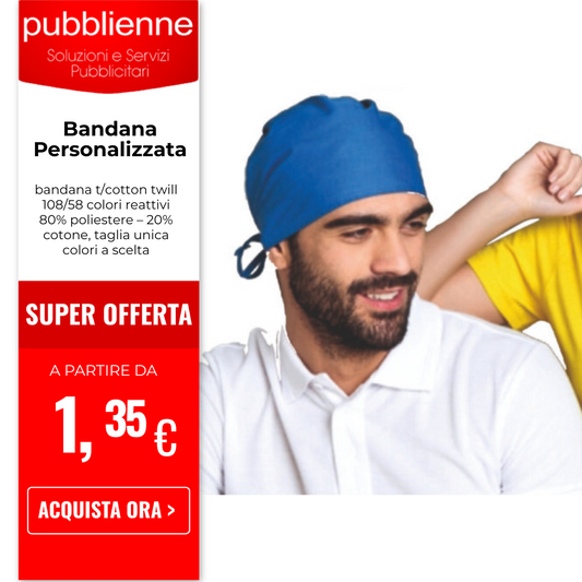 Bandana Personalizzata personalizzato con logo - Pubblienne