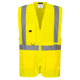 Gilet Executive ad alta visibilità con tasca per tablet Portwest personalizzato con logo - Pubblienne