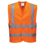 Gilet Banda Verticale MeshAir Hi-Vis Portwest personalizzato con logo - Pubblienne
