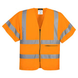 Gilet mezza manica con chiusura zip Portwest personalizzato con logo - Pubblienne